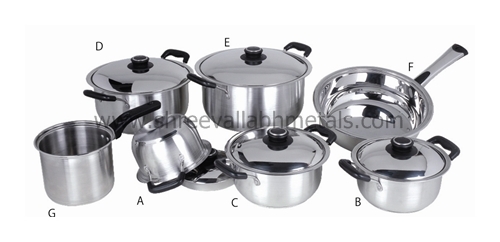 12pc Encapsulated Cookware BakeLite Lid