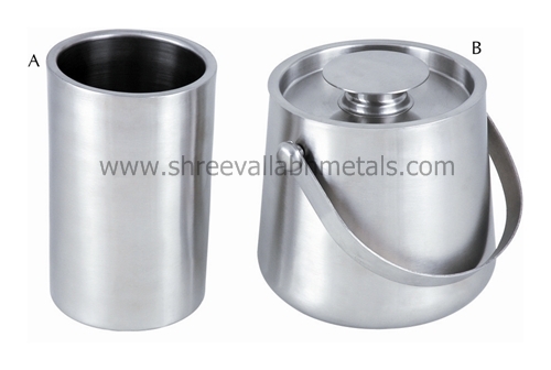 DM Stainless Steel Wine Cooler & Tappered Wine Bucket