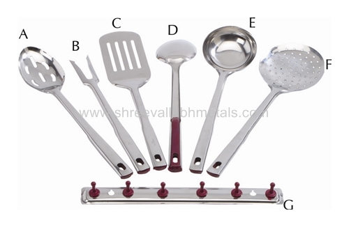 Maroon Handle (7 Pcs Set)