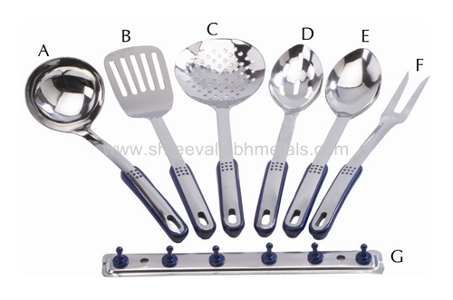Nine Dot Micro Heat Resistant Spoons 7 Pcs Set