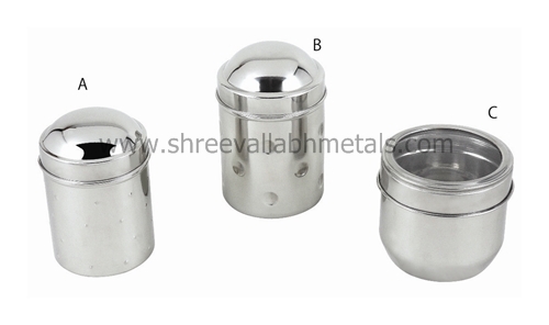 Pimple, Dimple & See through Canister