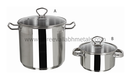 Premium Stock Pot With Glass Lid