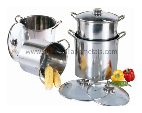 Round Shallow Stock Pot