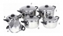 12PC Encapsulated Cookware BakeLite SS Lid