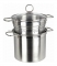 6QT Pasta Steamer With Glass Lid