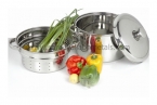 3QT-3PC S S Lid Pasta