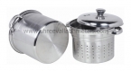 6QT 3PC Pasta Steamer Encapsulated CKS Tubler Handle SSL