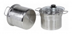 6QT 3PC Pasta Steamer Encapsulated CKS Wire Handle GL