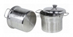 6QT 3PC Pasta Steamer Encapsulated CKS Wire Handle SSL