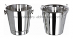Bottom Ribbed & Tulip Sheet Stainless Steel Wine Bucke
