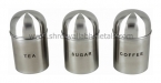 Dome Shape Tea, Sugar & Coffee Containers