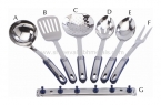 Nine Dot Micro Heat Resistant Spoons 7 Pcs Set