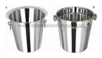 Plain and C-matt Stainless Steel Wine Bucket