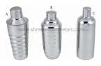 Regular, Ribbed, Large Cocktail Shaker