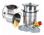 Round Shallow Stock Pot